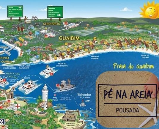 Chales Suites Pe Na Areia Guaibim Kültér fotó